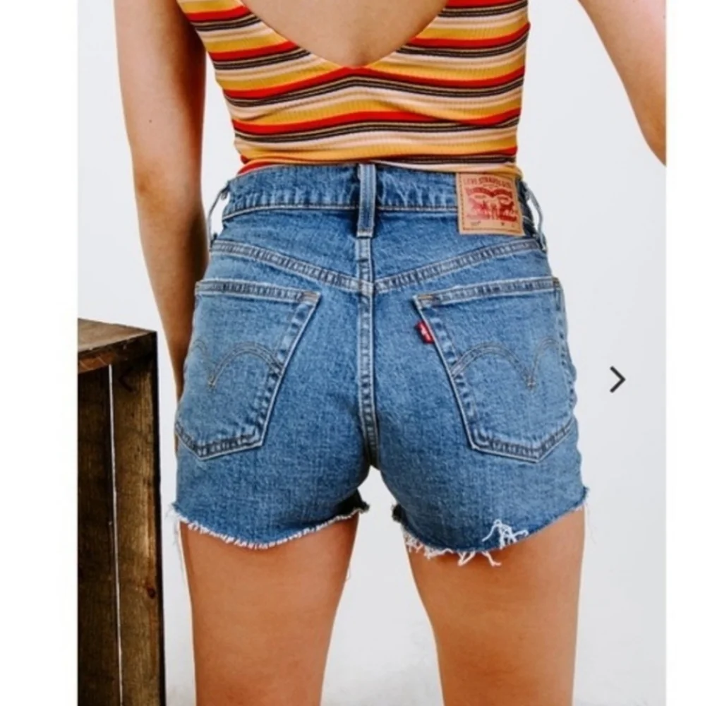 Levi's 501 High Rise Denim Blue Shorts